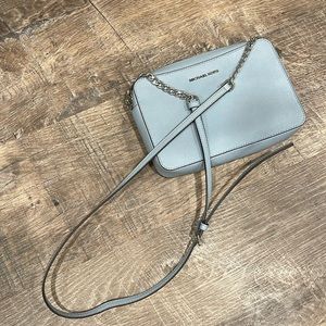 Michael Kors baby blue crossbody purse